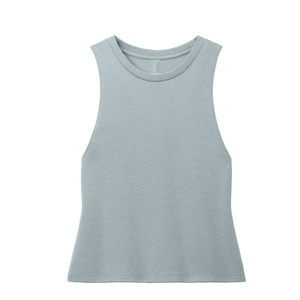 Débardeurs en coton et polyester de haute qualité pour femmes, tissu tricoté, commandes personnalisées acceptées pour les vêtements de sport et de yoga, débardeurs unis - Product Image 2