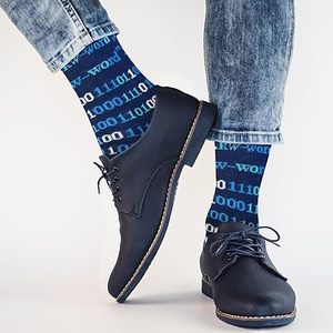 Premium Quality Men's Winter Casual <b>Socks</b> Breathable Comfortable Knitted Spandex/Nylon Snagging Resistance Customizable OEM - Product Image 4