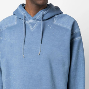 Sudadera con Capucha Azul para Hombre, Estampado de Perro de Dibujos Animados, Estilo Casual de Otoño, Corte Regular, Logotipo Tejido en la Parte Delantera, Diseño Fresco - Product Image 3