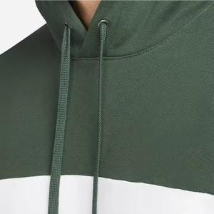 Sweat-shirts à capuche unisexes de haute qualité pour l'automne, en coton 100% avec empiècements, style streetwear décontracté, impression en relief personnalisée - Product Image 4