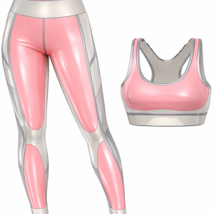 ชุดออกกำลังกายโยคะ 3 ชิ้น คุณภาพสูงแบบสั่งทำพิเศษ ปี 2026 สำหรับผู้หญิงไซส์ใหญ่ เสื้อครอปท็อป กางเกงเลกกิ้งเอวสูง - Product Image 1