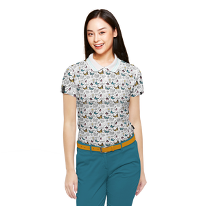 Chemises polo de golf personnalisées pour femmes T-shirts en polyester spandex à séchage rapide avec impression Cool Max Vêtements de cérémonie grande taille pour femmes - Product Image 4