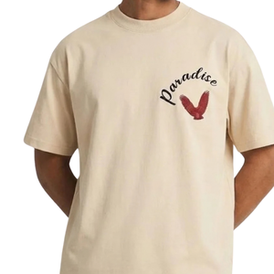 เสื้อยืดผู้ชายลายกราฟิก คอกลม แขนสั้น ลายพิมพ์นกอินทรี สไตล์ลำลอง สตรีทแวร์ ลายกราฟิกด้านหน้าและด้านหลัง เสื้อผ้าแฟชั่นขายส่ง - Product Image 1