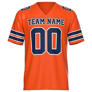 เสื้ออเมริกันฟุตบอลแบบสั่งพิมพ์ลายเอง คอวี ดีไซน์ระบายอากาศได้ดี เนื้อผ้าตาข่ายน้ำหนักเบา พร้อมลวดลาย 3 มิติ - Product Image 1