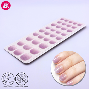 Best Seoul Beauty Eco-Friendly Korean Keratin <b>Nail</b> <b>Gel</b> Strip Sticker Wholesale UV Lamp-Free Toxin-Free French Manicure <b>Kit</b> - Product Image 6
