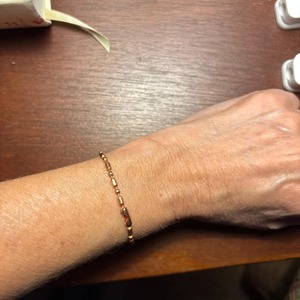 Unisex Adjustable Magnetic Copper Health Bangle for Men and Women Healthcare Supply Copper Alloy Cuff <b>Bracelet</b> <b>Ball</b> Shape - Product Image 1