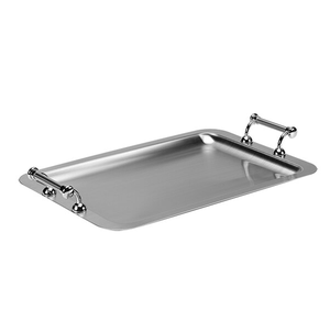 Bandeja de Chocolate Chapada en Oro para Bodas, Hoteles, Restaurantes, Plato de Servir de Metal Hecho a Mano con Asa, para el Hogar, Cocina, Mesa de Comedor - Product Image 4