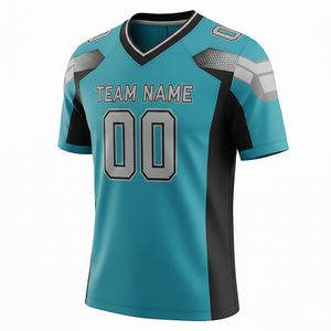 Customizable Breathable 100% Polyester American Football Uniform Jersey and Shorts Set with Front Logo Position - Product Image 3