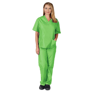 Offre Spéciale – Ensembles d'uniformes médicaux unisexes en tissu doux lavable anti-rides pour infirmières et personnel hospitalier (haut et pantalon jogger) - Product Image 4