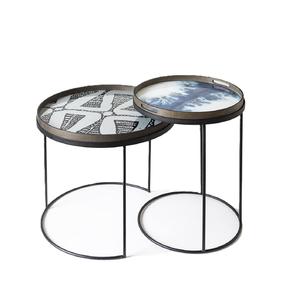 Hot Selling Enamel Finish Excellent Quality Metal Made Black Color Powder Coated Luxury <b>Nesting</b> <b>Tables</b> In Lowest Price - Product Image 2