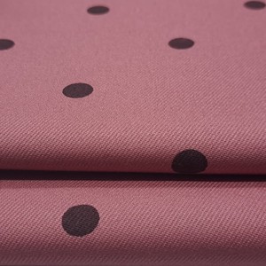MASTER TEXTILE WFT-0004-363-P01 Medium <b>Weight</b> Rigid Woven <b>Fabric</b> Base Dyed Pink Dot Print 3/1 Twill GSM 300 +/-5% Wash 100% - Product Image 3