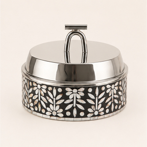 Olla de Lujo Hecha a Mano con Aislamiento de Acero Inoxidable y Madreperla, Calentador de Alimentos para Bodas, Hoteles y Restaurantes - Product Image 3