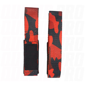 Correas de Levantamiento de Pesas Antideslizantes de Camuflaje Rojo Unisex con Soporte para Muñeca, Agarres de Alta Resistencia para Gimnasio, Entrenamiento de Powerlifting - Product Image 3