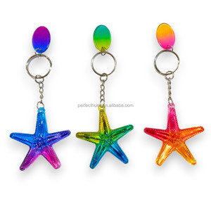 Llavero de recuerdo Logo Imprimible Colorido Estrella de mar Bolsa encantos - Product Image 6
