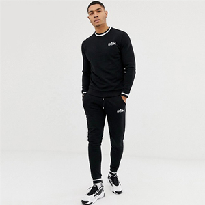 Chándal de algodón para hombre de alta calidad, cómodo y elegante para entrenamiento y jogging, ropa deportiva. - Product Image 1