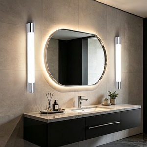 Appliques murales LED 8W pour intérieur, chrome poli, IP44, luminaires de salle de bain pour miroir, éclairage mural élégant et étanche - Product Image 3