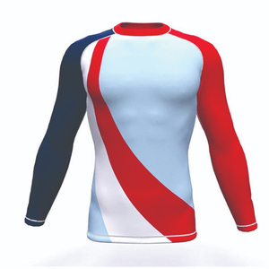 Customized LOGO Printing Custom Logo Rash Guard Suit Sublimation Printed Gym Surfing Diving Mma Bjj Rash Guard for Men - Product Image 3