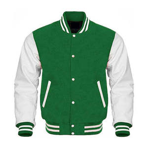 Unisex Orange White 100% Wool Canvas Varsity Bomber <b>Jacket</b> Stylish College Front Hooded Quilted <b>Waterproof</b> Outerwear Trendy - Product Image 2