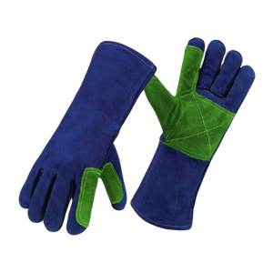 ถุงมือหนังวัวแท้สำหรับผู้ชาย ป้องกันการสั่นสะเทือน ทนความร้อน พร้อมข้อมือเสริมความปลอดภัย ป้องกันไฟ ป้องกันการเชื่อมโลหะ - Product Image 5