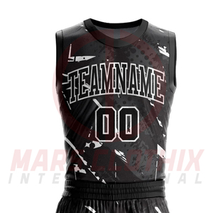 Best Quality Breathable Sublimation Printed 100% Polyester Quick Dry Basketball Uniform Front Logo Custom Color Design Unisex - Product Image 5
