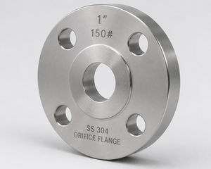 Brida de Orificio de Acero Inoxidable SS 304 de 1 Pulgada con Recubrimiento Plateado, Estándares ANSI/ASME/ISO/JIS para Tuberías de la Industria Petrolera - Product Image 1