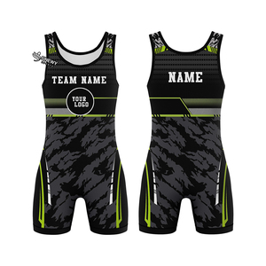 Wrestling Singlet Large Sportswear Uniform Best Design Oem Wholesale Spandex/Polyester Stretch Breathable Quick Dry Wrestling - Product Image 5