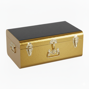 Caja de Almacenamiento de Metal Azul y Latón, para Uso en el Hogar y Hoteles, Hecha en India, en Grandes Cantidades, de Alta Calidad, Diseño Único, Caja Hecha a Mano - Product Image 6