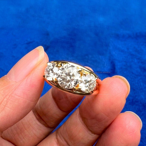 Anillo de Diamante Cultivado en Laboratorio de 2 Quilates, Anillo de Compromiso Solitario Minimalista, Anillo de Propuesta Clásico de Oro de 14K, Joyería Nupcial Elegante - Product Image 4