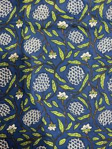 Eco-Friendly Organic Cotton Cambric 60x60 Block Print Traditional Jaipuri Fabric for Home Decor Curtain Craft Boys - Product Image 4