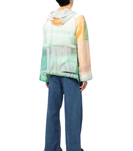 100% chaqueta cortavientos impermeable sublimada de nailon con capucha hecha a medida chaquetas de serigrafía con estilo de verano de sublimación - Product Image 2