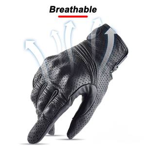 Guantes de Motocicleta Retro de Cuero, Transpirables, Resistentes al Viento, Dedos Completos, Antideslizantes, para Invierno, Motocross, Todoterreno, MX, MTB, DH, Carreras, Unisex - Product Image 5
