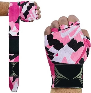 ผ้าพันมือสำหรับชกมวยลายพรางแบบกำหนดเอง สินค้าขายดีมาแรง สำหรับฟิตเนส เพาเวอร์ลิฟติ้ง และการฝึกซ้อม รุ่น CP-BHW-8 - Product Image 2