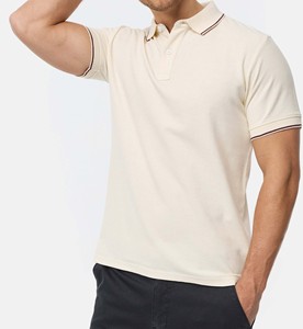 Polo à manches courtes pour homme en coton piqué, anti-rides, décontracté, tricoté, coupe classique, couleur unie - Product Image 5
