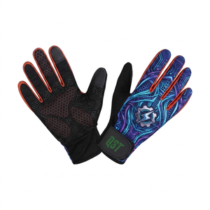QST Premium unisexe gants de cyclisme doigt complet en Fiber de carbone écran tactile hiver rembourré gants de vélo pour vtt Sports de plein air - Product Image 1