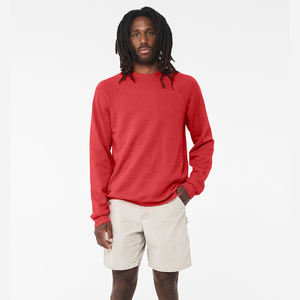 Autumn Winter Custom Men's Crew Neck Melange 100% <b>Merino</b> <b>Wool</b> Sweater Crewneck Knit Pullover Jumpers - Product Image 4