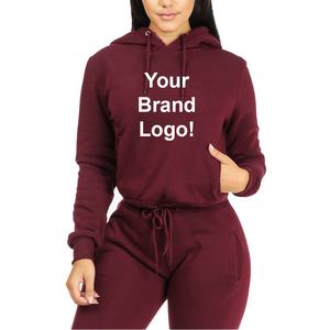 Econex Sports 2025 Vente en gros Ensemble 2 pièces personnalisé Survêtement à capuche pour femme Survêtement 2 pièces Tenues pour femmes Sweatshirts à capuche - Product Image 4