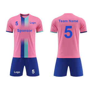Conjunto de Uniforme de Fútbol Europeo 2026, Venta al Por Mayor de Fábrica, Uniformes de Fútbol Transpirables para Entrenamiento con Pantalones Cortos, Nombre Personalizado - Product Image 5
