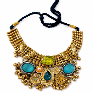 Collar de Moda con Piedras Semipreciosas, Joyería Hecha a Mano, Collar Ajustable con Hilo para Mujer - Product Image 1