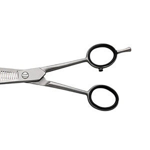 Ciseaux à effiler les cheveux à double tranchant en acier inoxydable allemand, vente en gros pour coiffeurs professionnels - Product Image 3
