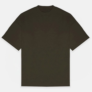 Fabrication sur mesure, T-shirt homme uni, 240g, coupe classique, 100% coton/polyester, écologique, respirant, anti-rides, séchage rapide - Product Image 4