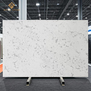 NV906 Merveilleuse dalle de plan de travail de cuisine en pierre de quartz artificiel pour villa d'ingénierie résidentielle durable et durable - Product Image 1