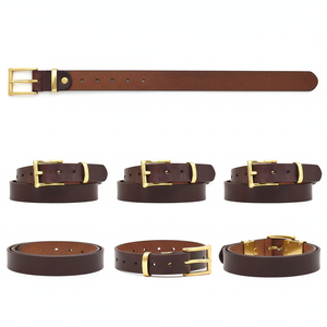 New 2026 Unisex Classic Casual Brown Cow Hide Genuine Leather <b>Belts</b> for Daily Use Custom Leather <b>Belts</b> with Alloy <b>Buckle</b> - Product Image 5