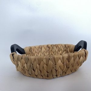 Wholesale Best Price Round Water Hyacinth <b>Storage</b> <b>Box</b> with Metal Handle for Fruits, <b>Decoration</b> and Accessory <b>Storage</b>, Nhat Minh - Product Image 2
