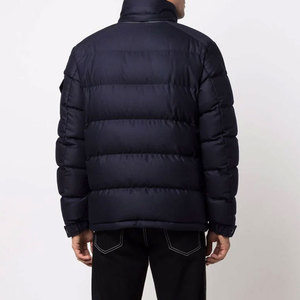 Blouson matelassé à capuche pour homme, couleur unie, décontracté, écologique, respirant, avec logo frontal, coupe-vent, streetwear hiver 2026 - Product Image 5