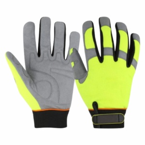 ถุงมือกันกระแทกงานหนัก หนังสังเคราะห์เสริมแรง ระบายอากาศได้ดี สำหรับงานอุตสาหกรรม ออกแบบสำหรับช่าง - Product Image 1