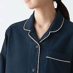 Vêtements de nuit pour femmes en coton respirant, design personnalisé, logo personnalisé, ensembles de pyjamas pour femmes, vente en gros - Product Image 6