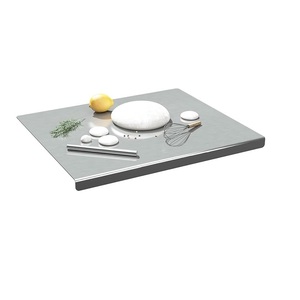Planche à découper en acier inoxydable pour la cuisine, planche à découper robuste pour légumes, viande, fruits, durable, antidérapante, résistante à la rouille - Product Image 3