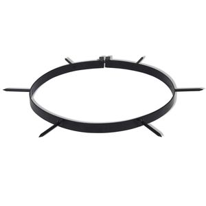 Aérateur de pelouse manuel en fer noir durable à 5 lames, design circulaire - Product Image 4