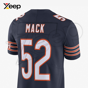 เสื้อฟุตบอลอเมริกัน XEEP รุ่นปรับแต่งได้ XC-AFU-18 สำหรับผู้ชาย เนื้อผ้าโพลีเอสเตอร์น้ำหนักเบา ระบายอากาศได้ดี พิมพ์ลายด้วยเทคโนโลยีฮีททรานเฟอร์ ประสิทธิภาพสูง - Product Image 4