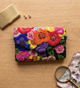 Sac à main pour femme fait main avec motifs de perles, style bohème, bandoulière chaîne, portable, toutes saisons - Product Image 6